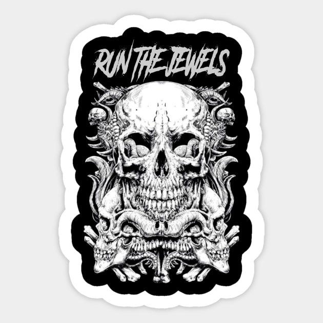 RUN THE JEWELS BAND MERCHANDISE Sticker by jn.anime